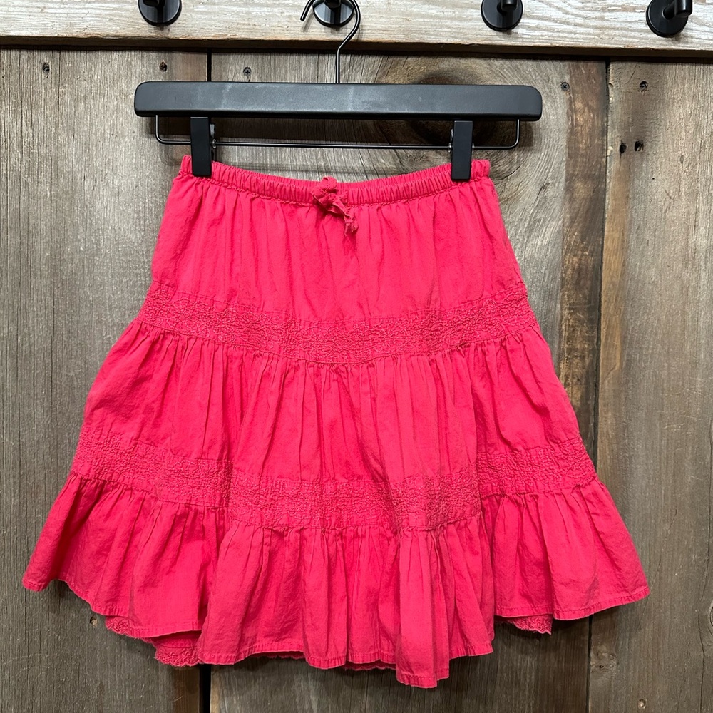 Gap Kids Embroidered Skirt in Pink Size Small 5 6